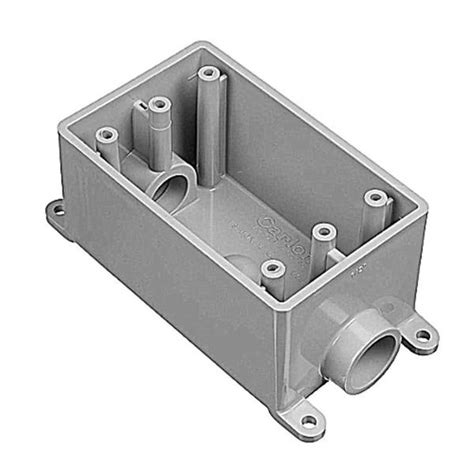 carlon pvc junction box dimensions|non metallic outlet boxes.